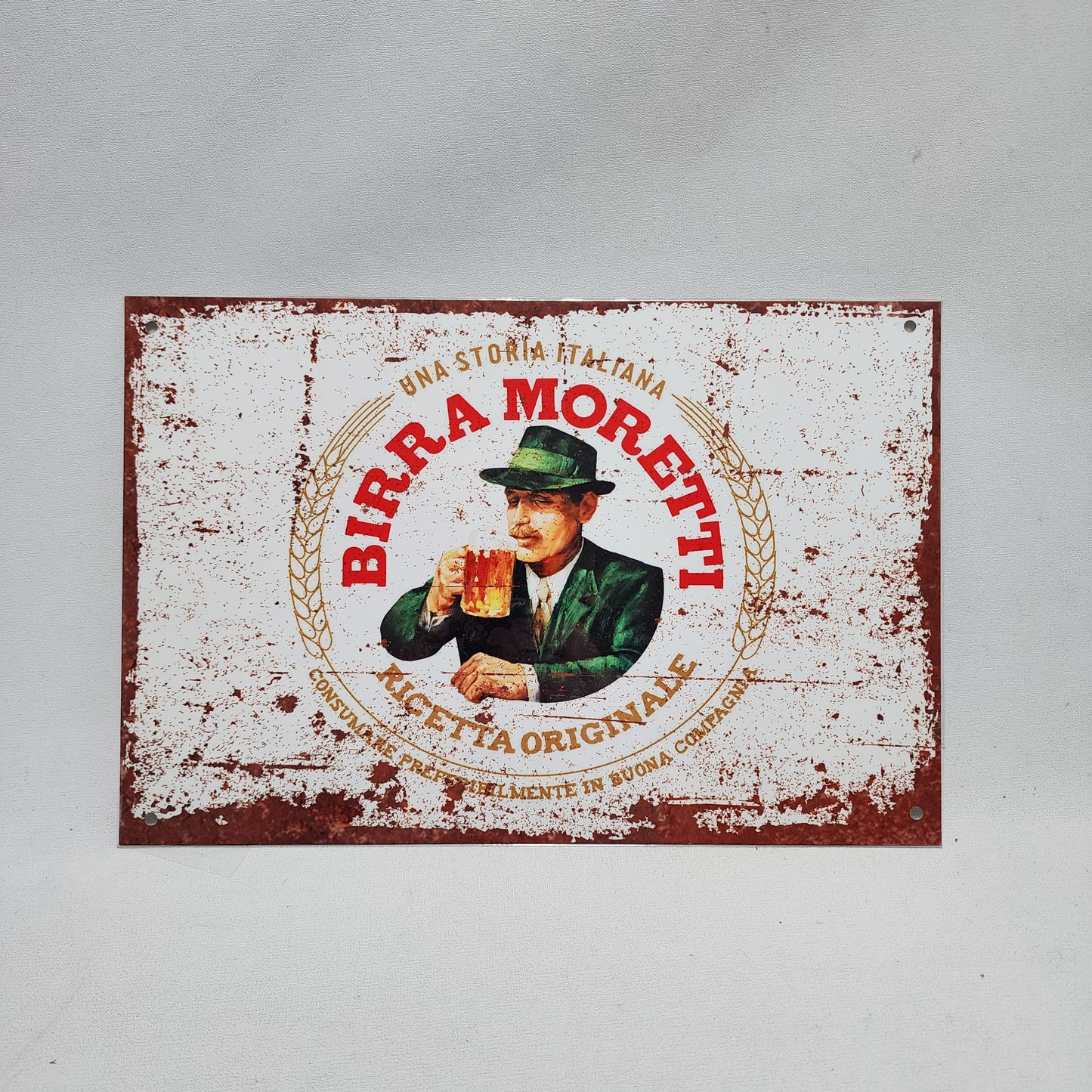 Man Cave Beer Themed Logo Metal Wall Plaque Hanging Sign