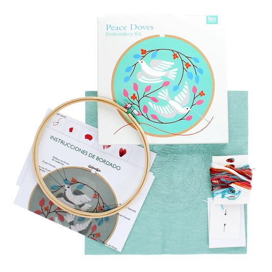 Rex London Peace Doves Embroidery Kit Gift Set