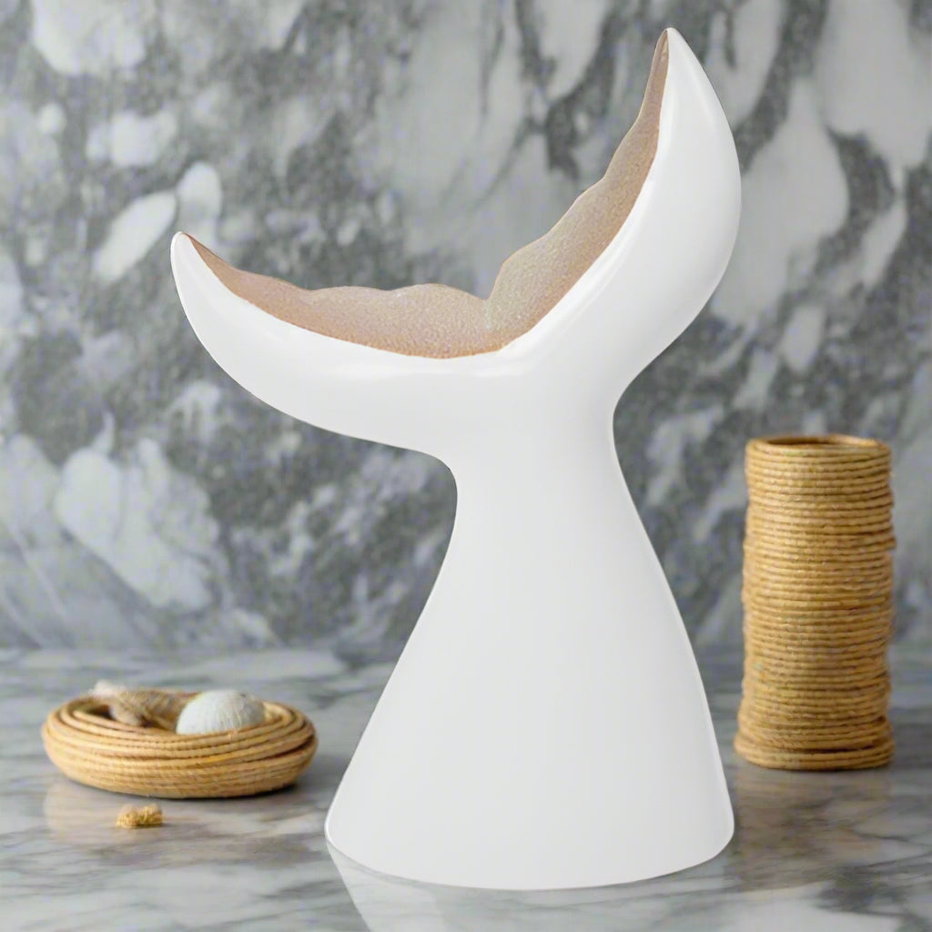 Quay Traders Ceramic Whale Tail Vase