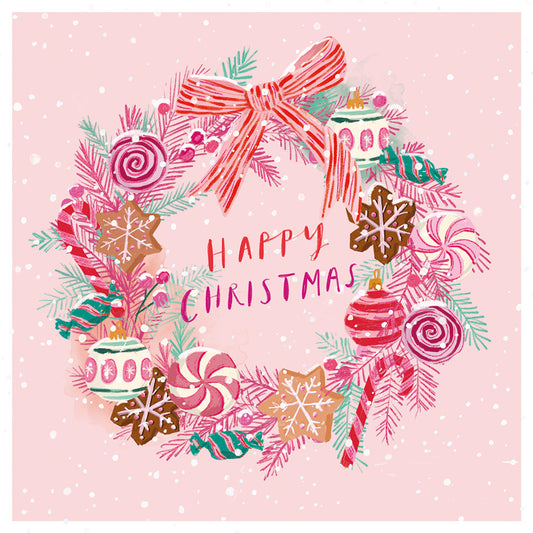 Charity Christmas Cards Pack of 10 Candy Cane Christmas Twin Pack