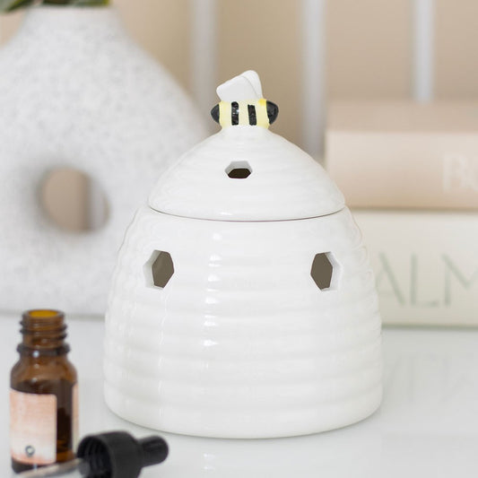 Something Different White Beehive Oil Burner