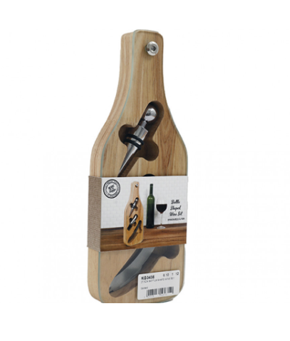 Bottle Shaped Wine Gift Set Sommelier Set Bottle Opener Corkscrew