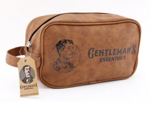 Gentleman’s Essentials Vintage Style Men’s Toiletry Wash Bag