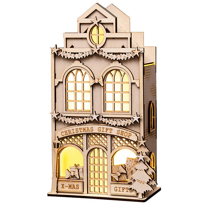 Wooden 3D Christmas Puzzle Christmas Gift Shop Toy Shop Design
