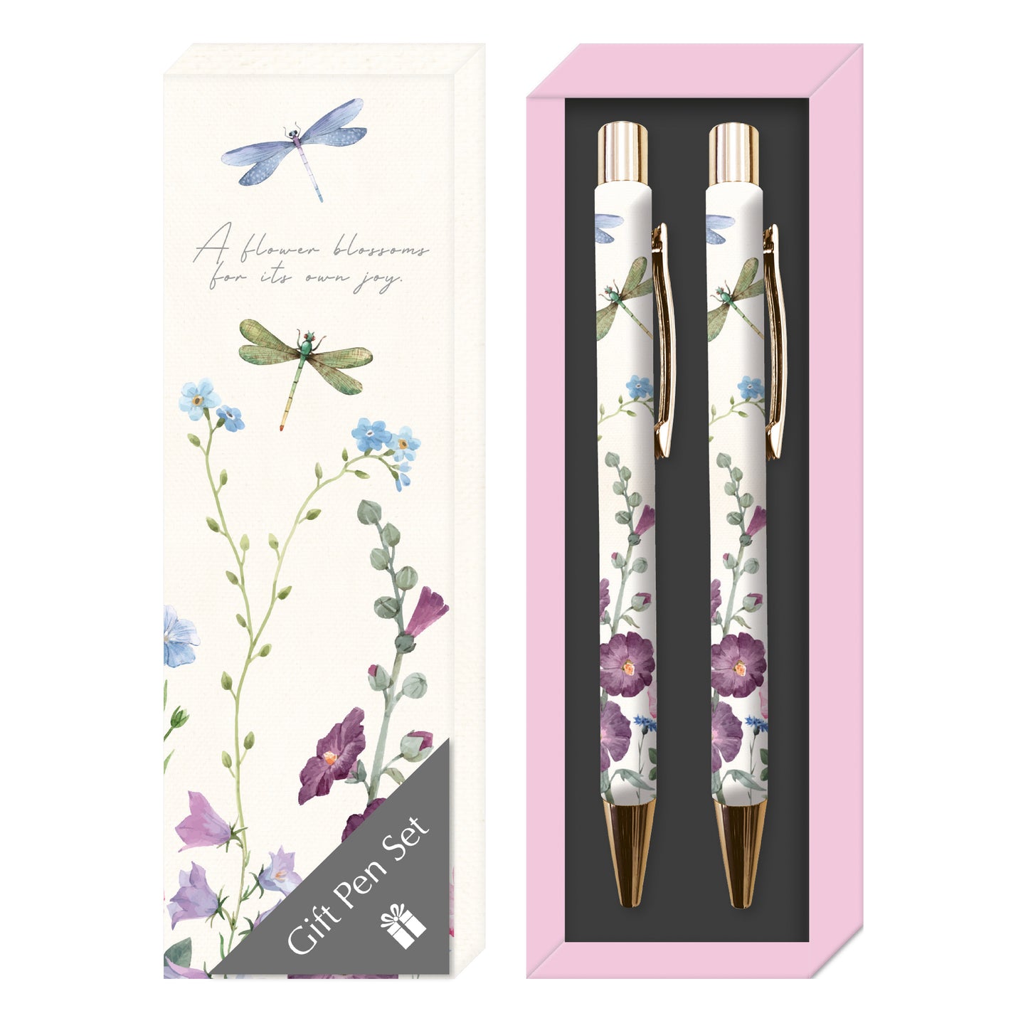 The Gifted Stationery Co. Wild Harmony Floral Ballpoint Pen Duo Gift Set