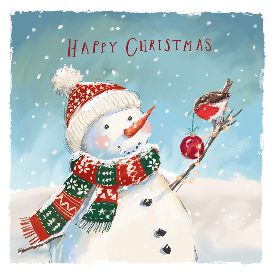 Charity Christmas Cards Pack of 10 Jolly Snowman