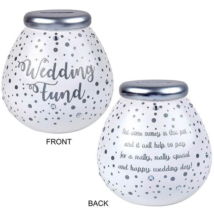 Pot of Dreams Confetti Ceramic Wedding Fund Money Bo