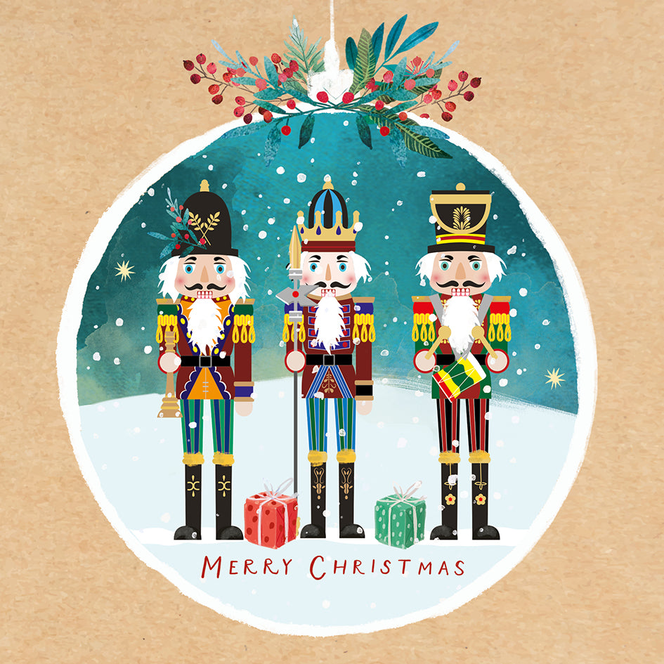 'Nutcrackers' Pack of 10 Charity Christmas Greetings Cards