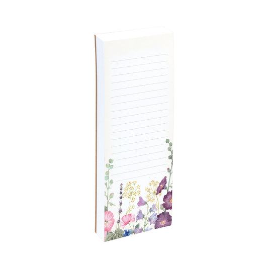 The Gifted Stationery Co. Wild Harmony Floral Magnetic Shopping List Notepad