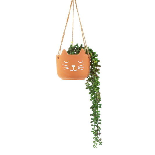 Sass & Belle Terracotta Cat's Whiskers Hanging Plant Pot