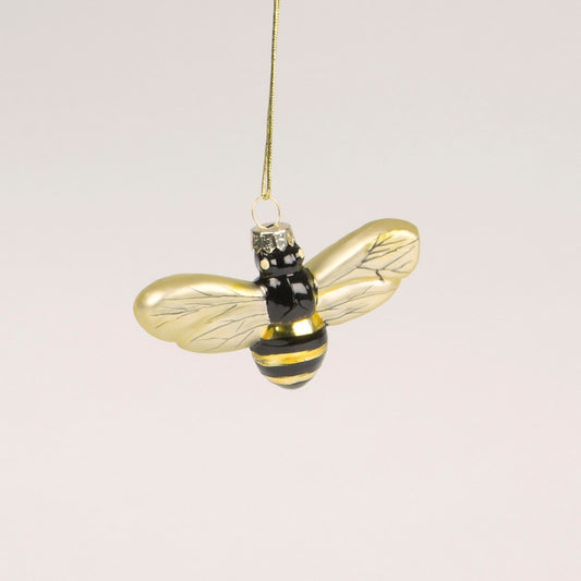 Sass & Belle Luxe Collection Golden Bee Shaped Christmas Bauble