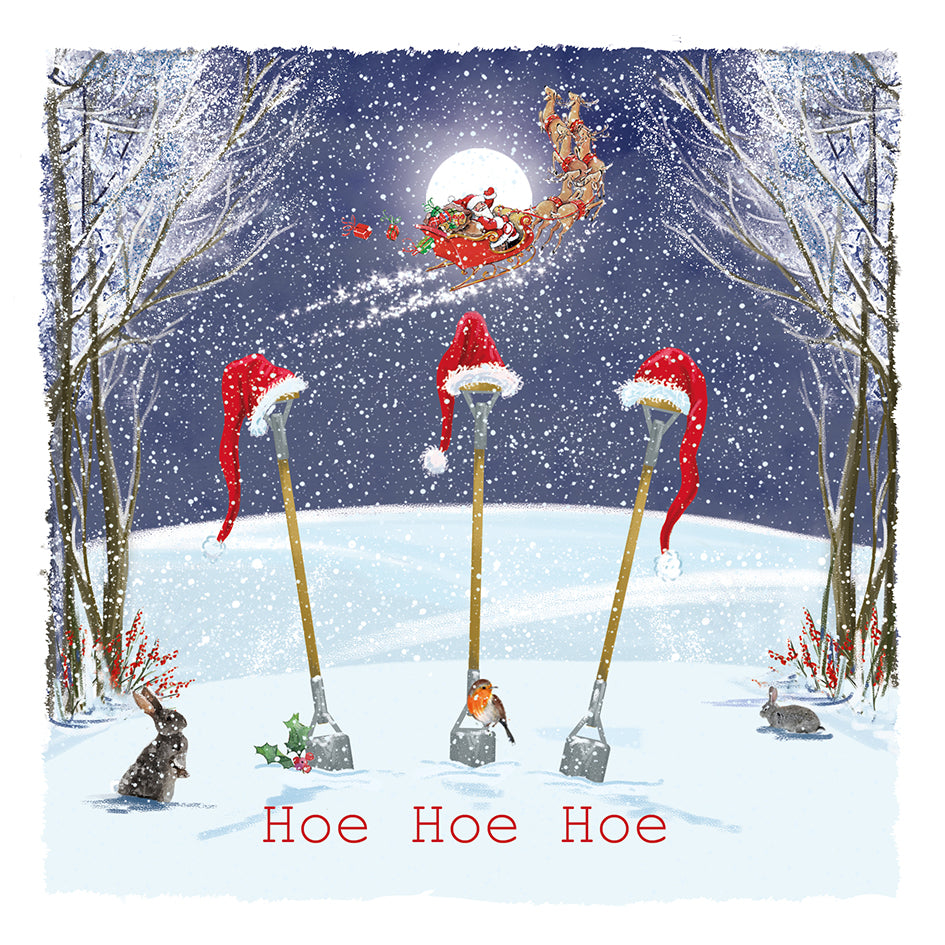 'Hoe Hoe Hoe' Pack of 10 Charity Christmas Greetings Cards