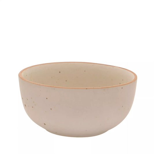 Hestia Beige 2 Tone Speckle Stoneware 5" Soup Cereal Bowl
