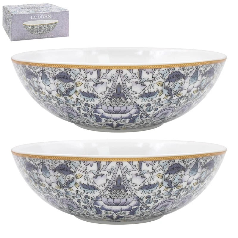 Leonardo Collection William Morris 'Lodden' Set of 2 Cereal Bowls