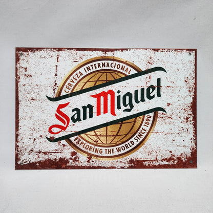 Man Cave Beer Themed Logo Metal Wall Plaque Hanging Sign