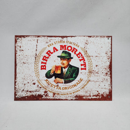 Man Cave Beer Themed Logo Metal Wall Plaque Hanging Sign