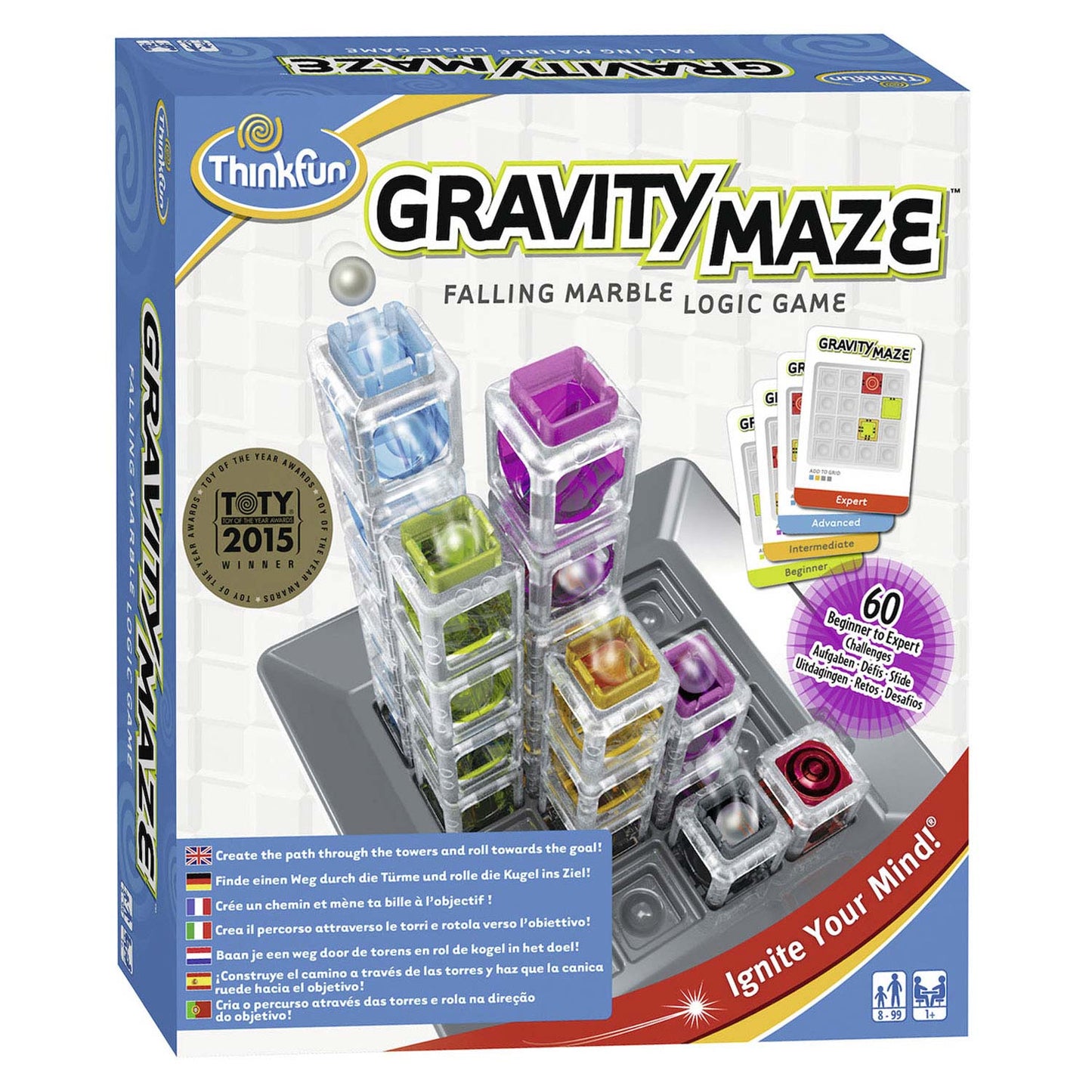 Thinkfun Games Gravity Maze Falling Marble Logic Game