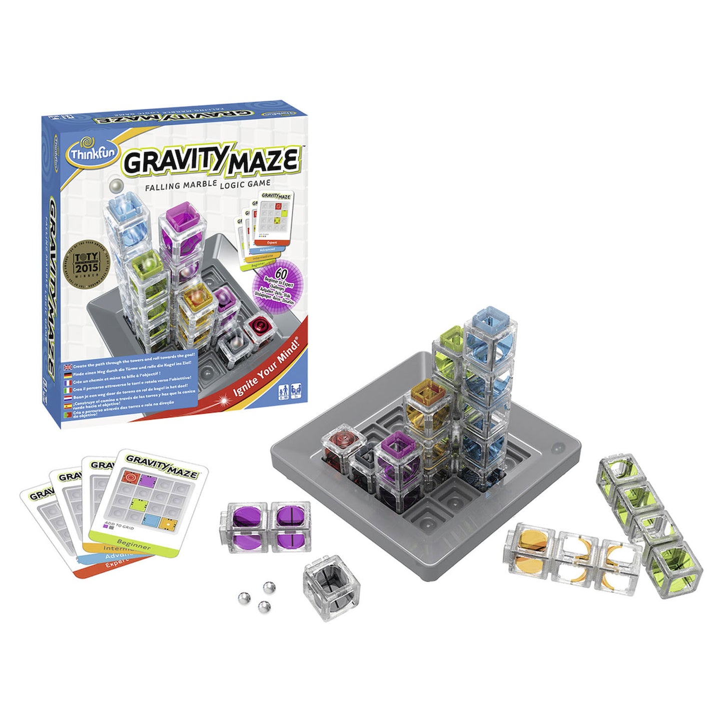 Thinkfun Games Gravity Maze Falling Marble Logic Game