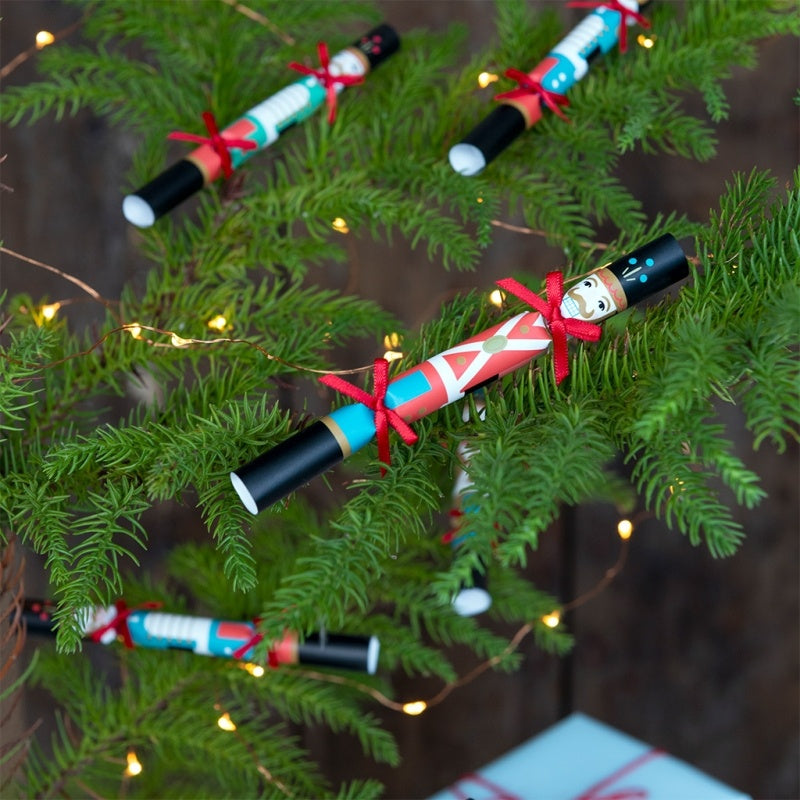 Christmas Nutcracker Soldier Mini Tree Crackers Pack of 8 Rex London