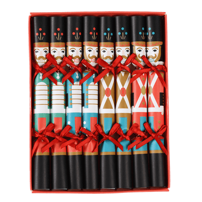 Christmas Nutcracker Soldier Mini Tree Crackers Pack of 8 Rex London