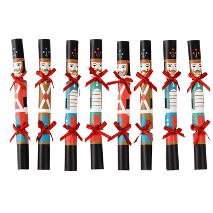 Christmas Nutcracker Soldier Mini Tree Crackers Pack of 8 Rex London