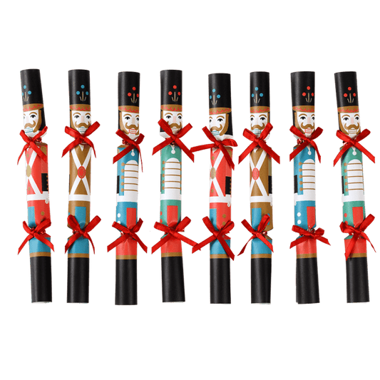 Christmas Nutcracker Soldier Mini Tree Crackers Pack of 8 Rex London