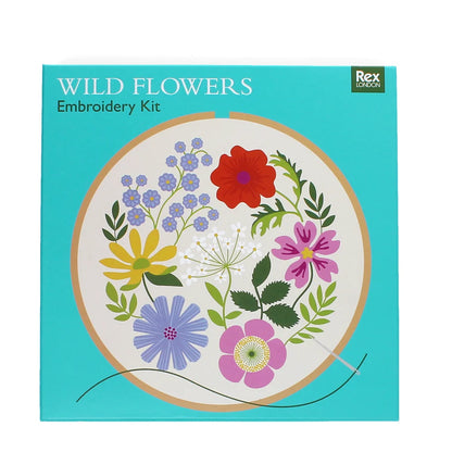 Rex London Wild Flowers Embroidery Kit Gift Set