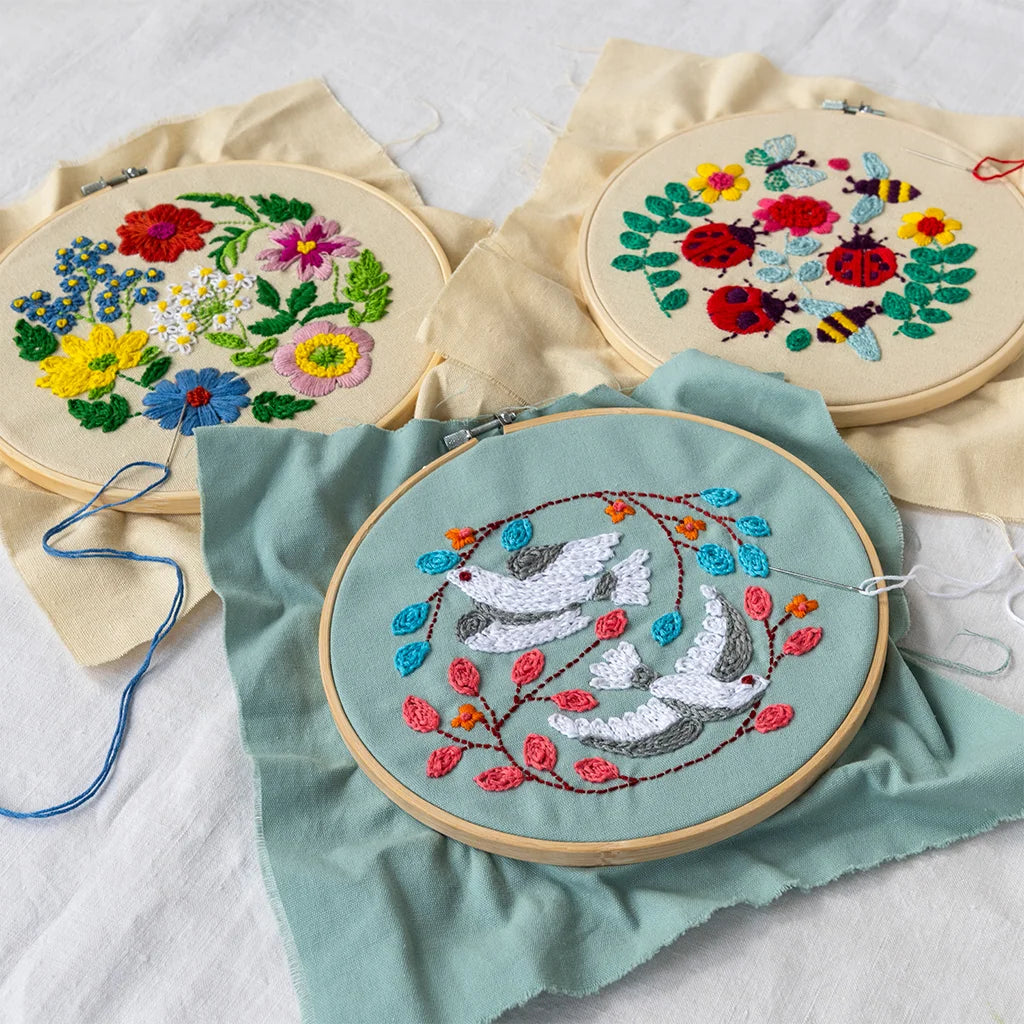 Rex London Wild Flowers Embroidery Kit Gift Set