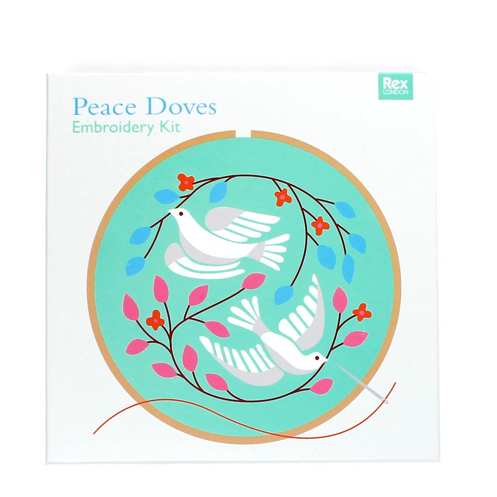 Rex London Peace Doves Embroidery Kit Gift Set