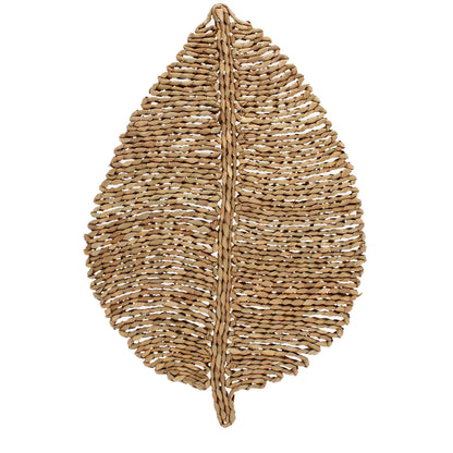 Rex London Natural Sea Grass Large Leaf Shaped Placemat
