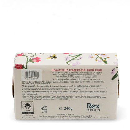 Rex London Fragranced Natural Nourishing Gift Soap Bar 200g - Honey Bee