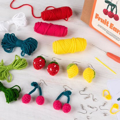 Rex London Novelty Crafts Crochet Your Own Fruits Earrings Gift Set