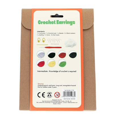 Rex London Novelty Crafts Crochet Your Own Fruits Earrings Gift Set