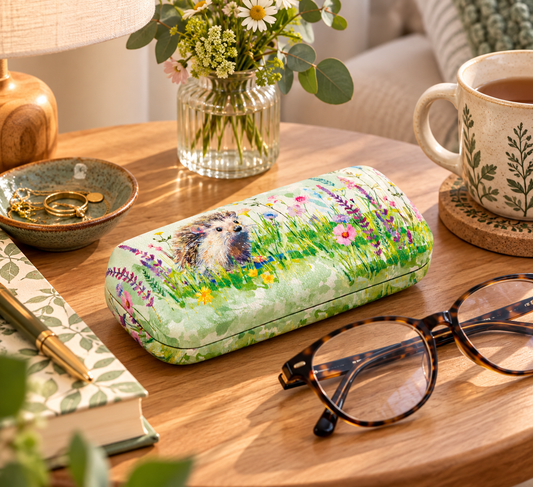 Wildlife Hard Glasses Case Hedgehog Storage Case Gifted Stationery Co.