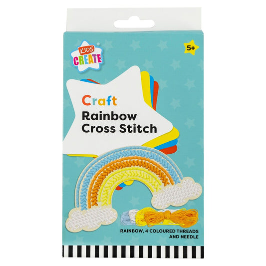 Kids Create Craft Rainbow Cross Stitch Kit