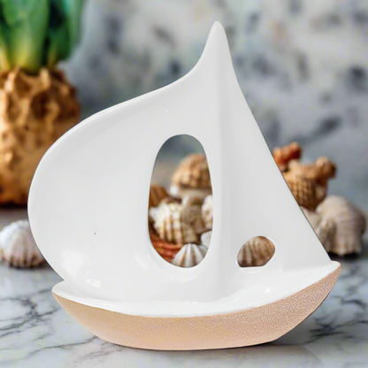 Quay Traders Ceramic Sailboat Ornament