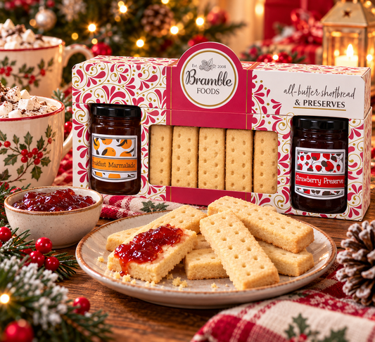 Bramble Foods All Butter Shortbread & Preserves Gift Set