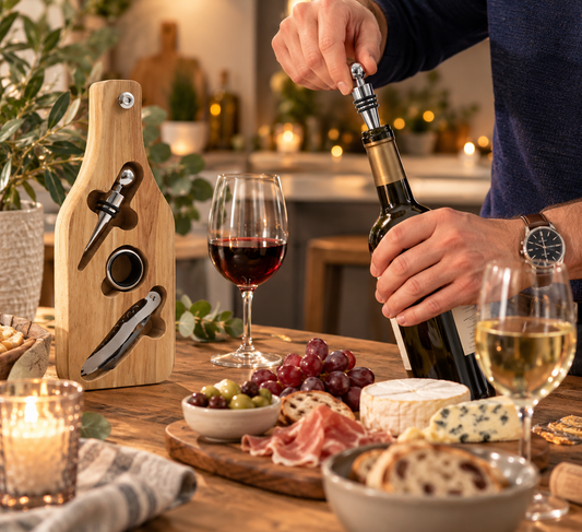 Bottle Shaped Wine Gift Set Sommelier Set Bottle Opener Corkscrew