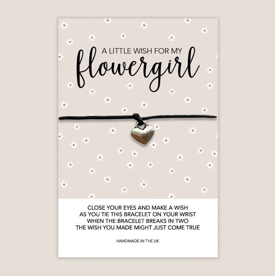 Portland Living Little Wishes Flower Girl Gift Wish Bracelet