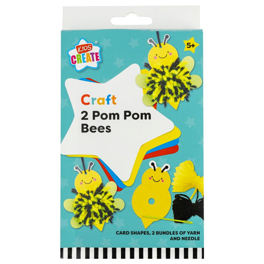 Kids Create Craft 2 Pom Pom Bees Craft Set
