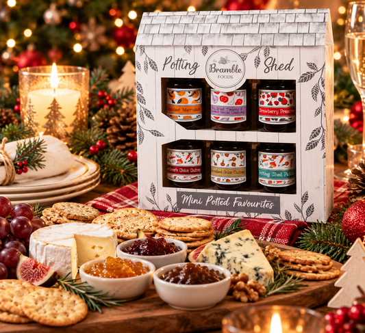 Bramble Foods Potting Shed Jams & Chutneys Gift Set Pack of 6 Jars