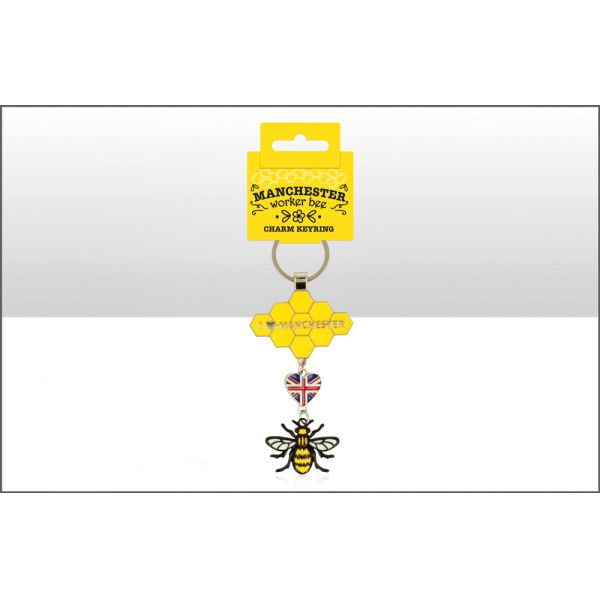 Elgate I Love Manchester Metal Dangle Keyring