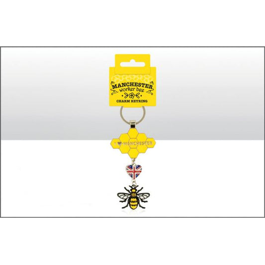 Elgate I Love Manchester Metal Dangle Keyring