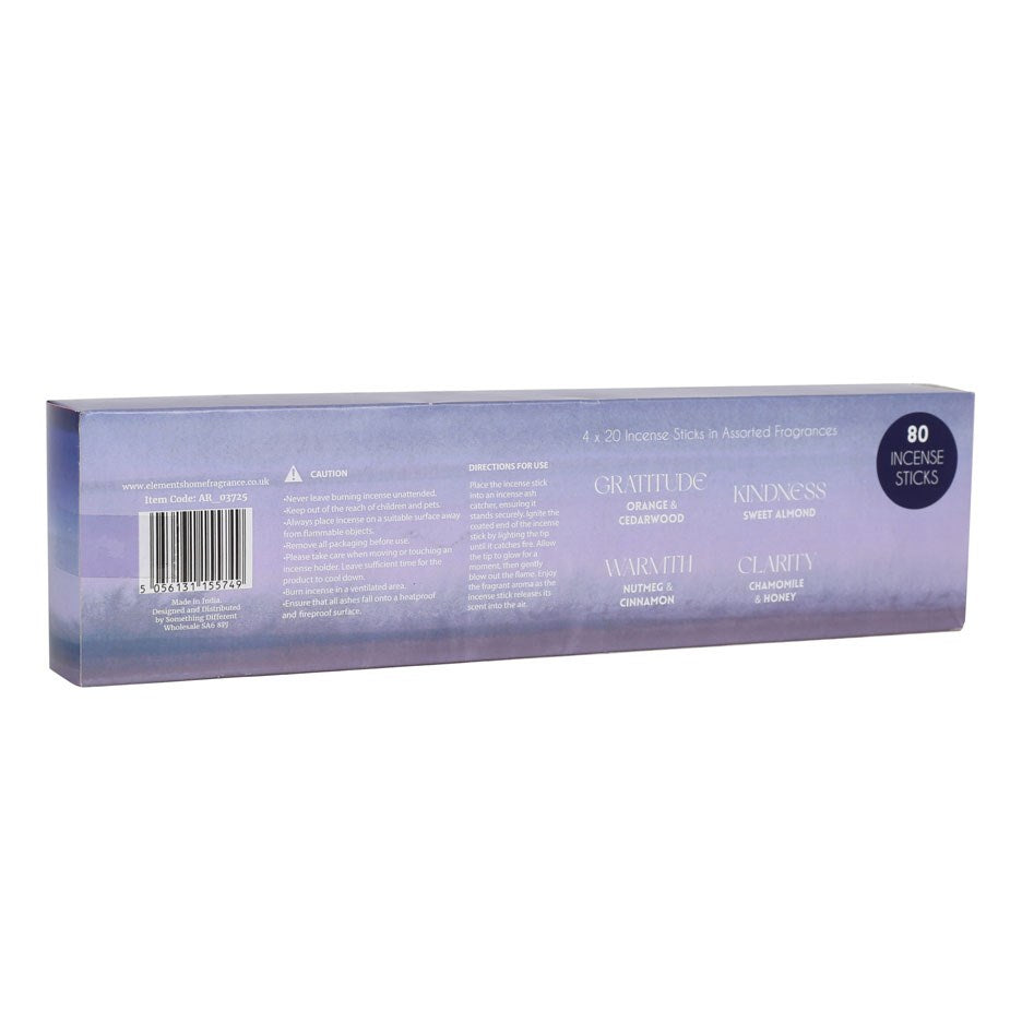 Something Different Mindfulness Collection Pack of 80 Incense Sticks Gift Box
