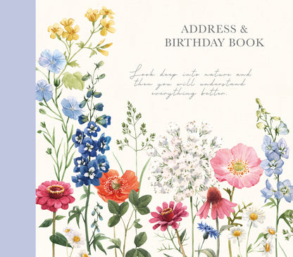 The Gifted Stationery Co. Wild Harmony Floral Address & Birthday Book