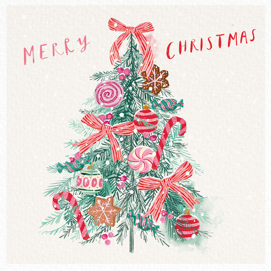 Charity Christmas Cards Pack of 10 Candy Cane Christmas Twin Pack