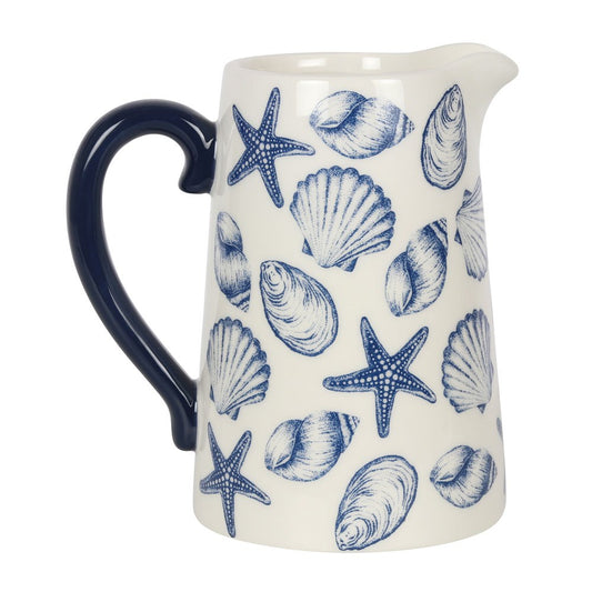 Something Different Ceramic Seashell Pattern Flower Jug