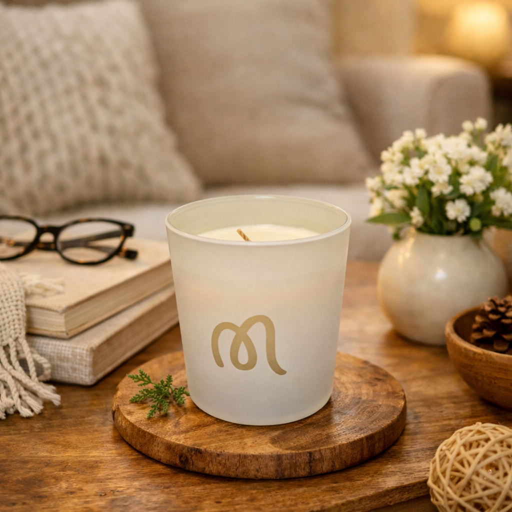 Molly Lou Home Fragrance - Bespoke Moya Cole Hospice Scented Candle - Mandarin & Sandalwood