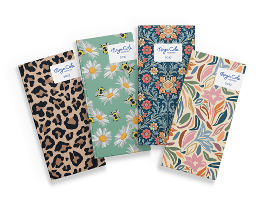 Slimline 2027 Diary Moya Cole Hospice Charity Diary Planner - 4 Designs