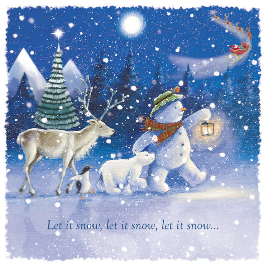 'Starlit Stroll' Pack of 10 Charity Christmas Greetings Cards